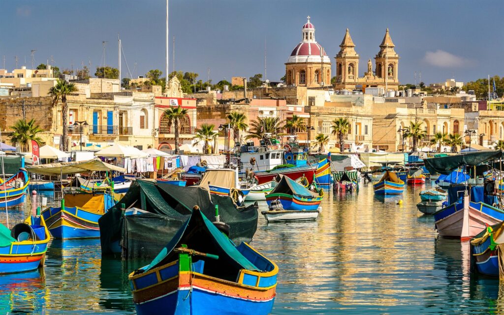 Marsaxlokk Bay, Malte